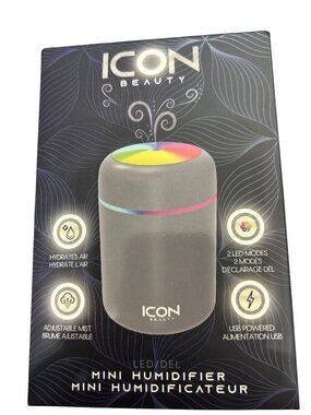ICON BEAUTY Mini Humidifier SN:KL22278784 New
